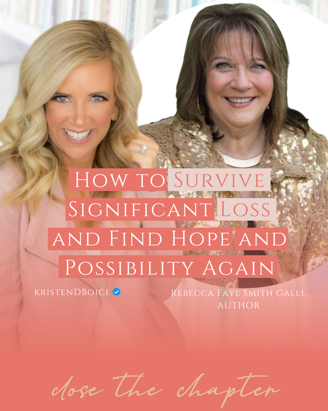 with Rebecca Faye Smith Galli, AUTHOR